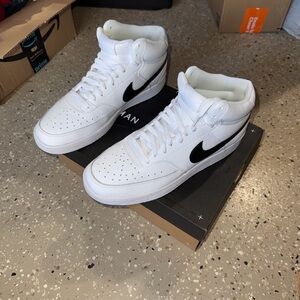 Nike White and Black High Tops
